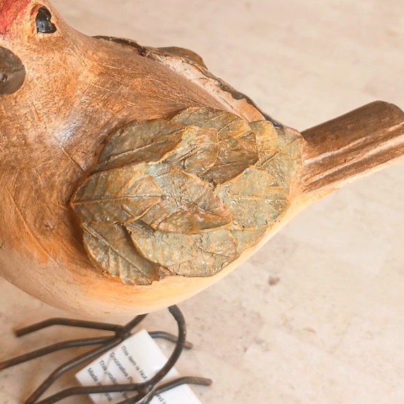 Harvest Bird Set With Leaf Wings Design,"resin" by Valeri/QVC ,NEW - Picture 5 of 9